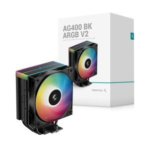 AIR COOLER 120MM DEEPCOOL AG400 ARGB V2, BLACK - R-AG400-BKAMMN-GJD - Imagem 2
