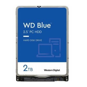 HD 2TB WD BLUE, 2.5', SATA III 6GB/S, 5400RPM, CACHE 128MB, NOTEBOOK - WD20SPZX - Imagem 2