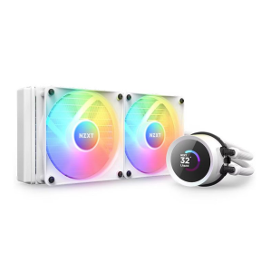 WATER COOLER 240MM NZXT KRAKEN 240 RGB, DISPLAY LCD, WHITE - RL-KR240-W1 - Imagem 4
