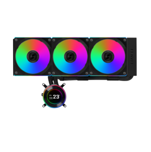 WATER COOLER 360MM LIAN LI HYDROSHIFT II LCD-C 360CL, DISPLAY LCD, BLACK - GHS2LCD36RB - Imagem 3
